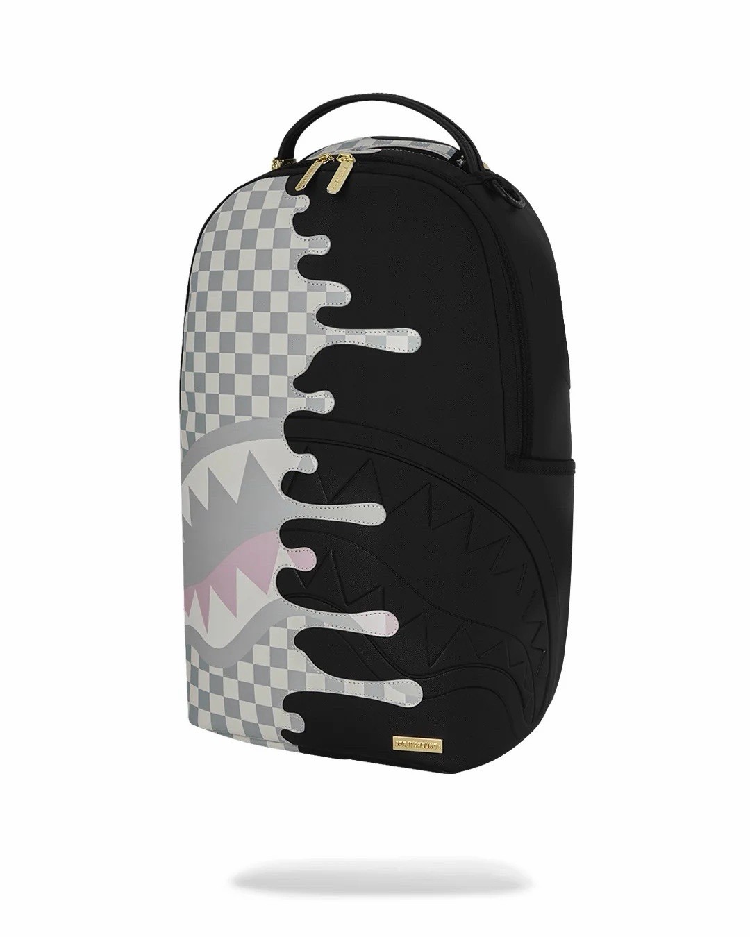 SPRAYGROUND LIMITED EDITION BACKPACK CREAM CHECK UNFINISHED BLACK SHARK NEW TAGS