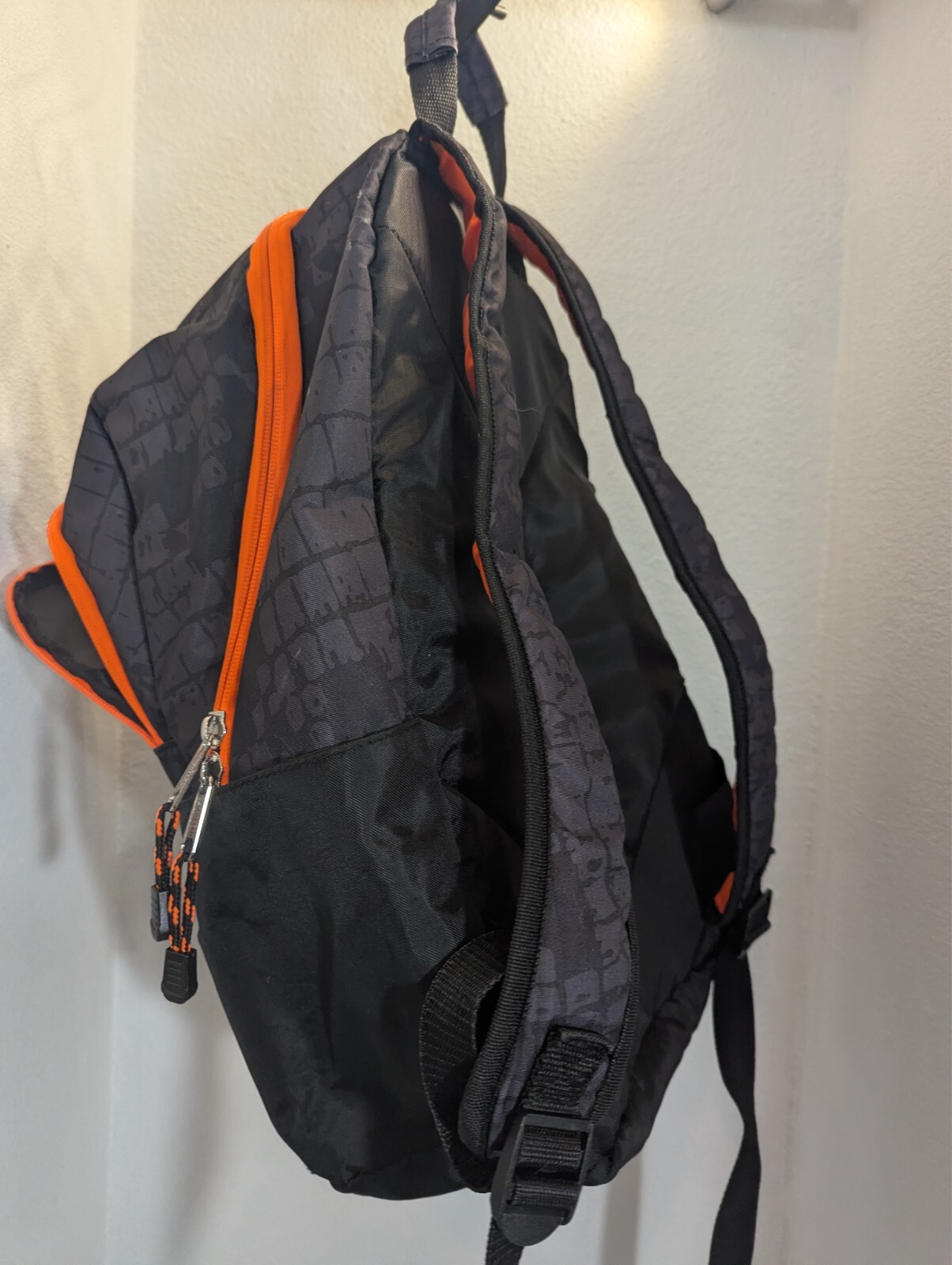 EastSport Backpack Large Black Gray Orange School Daypack Sports Hiking Gorpcore