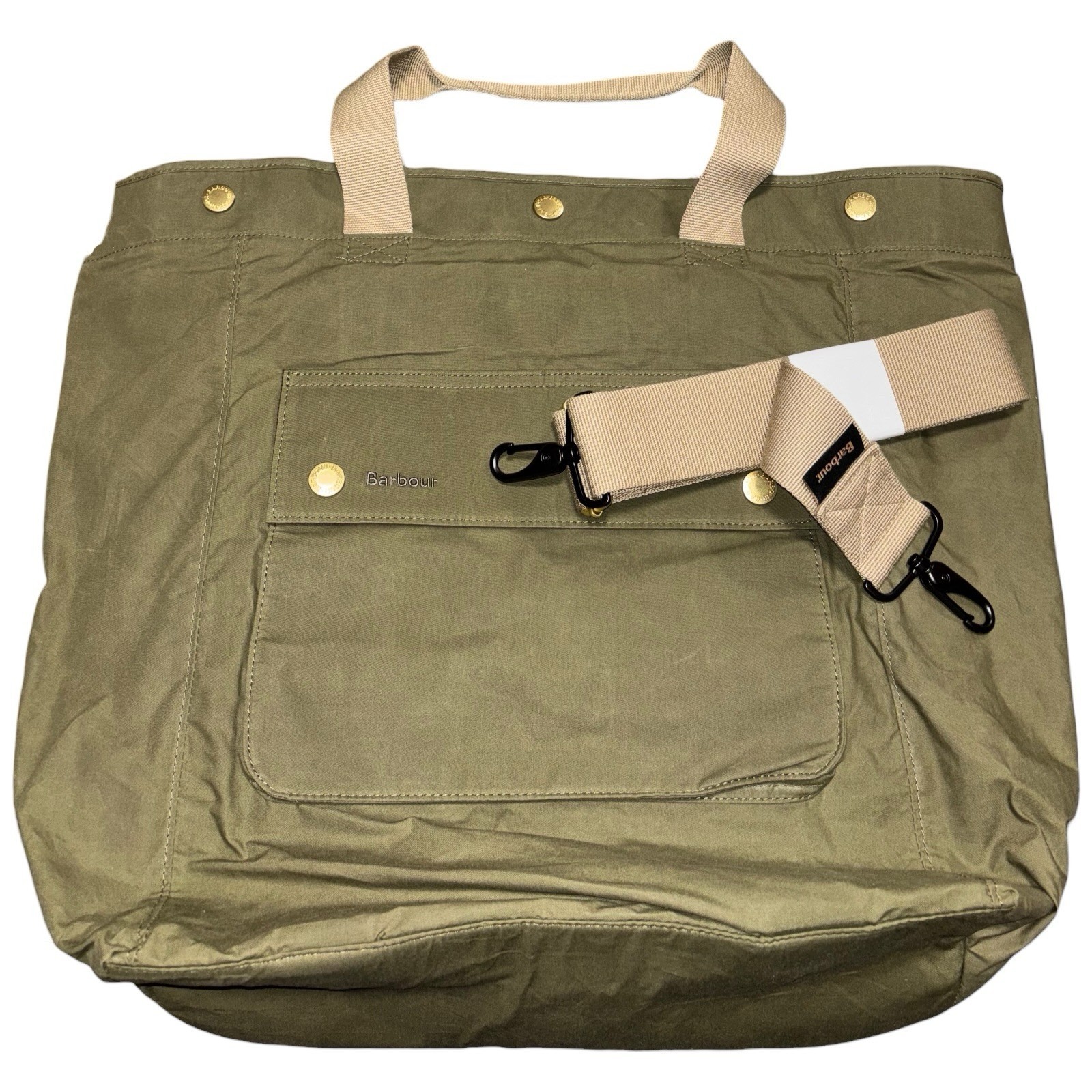 Barbour Wax Tote Bag Backpack Transport 3 Way Backpack Bag Dusky Green RRP £169