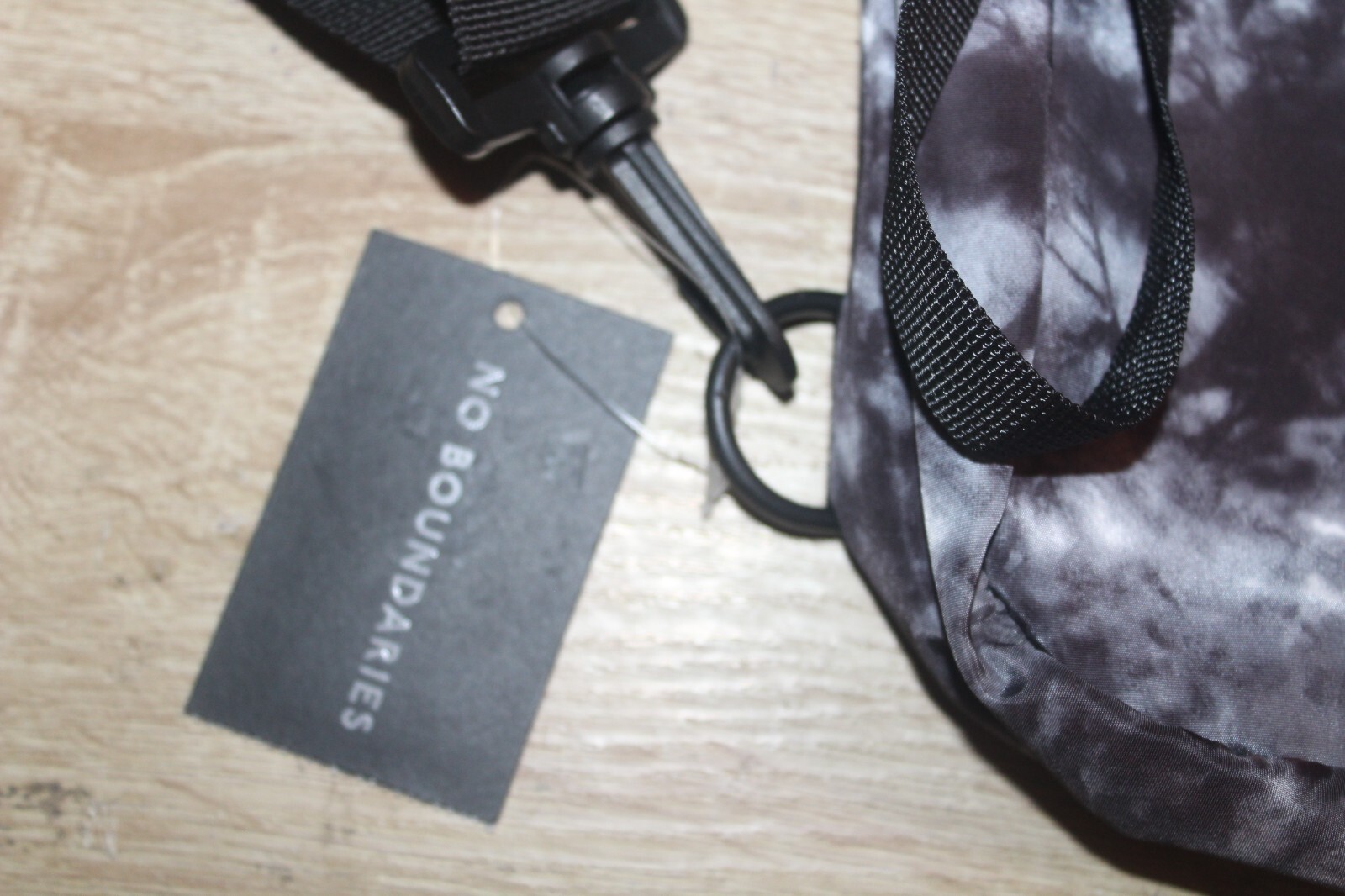 No Boundaries Modular Sling Bag Black and White Tie Dye