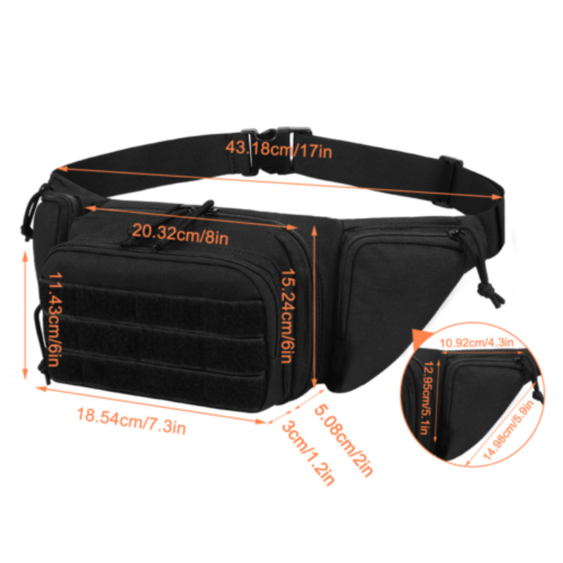 Utility Tactical Waist Fanny Pack Pouch Military Camping Hiking Belt Bag Outdoor