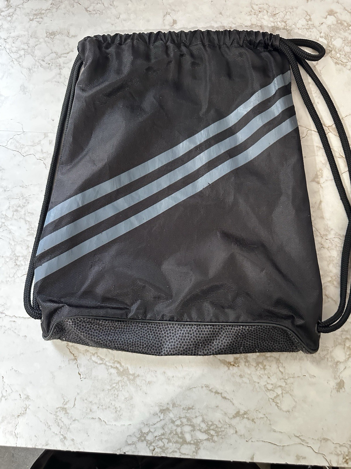 Adidas Black And Yellow Drawstring Backpack
