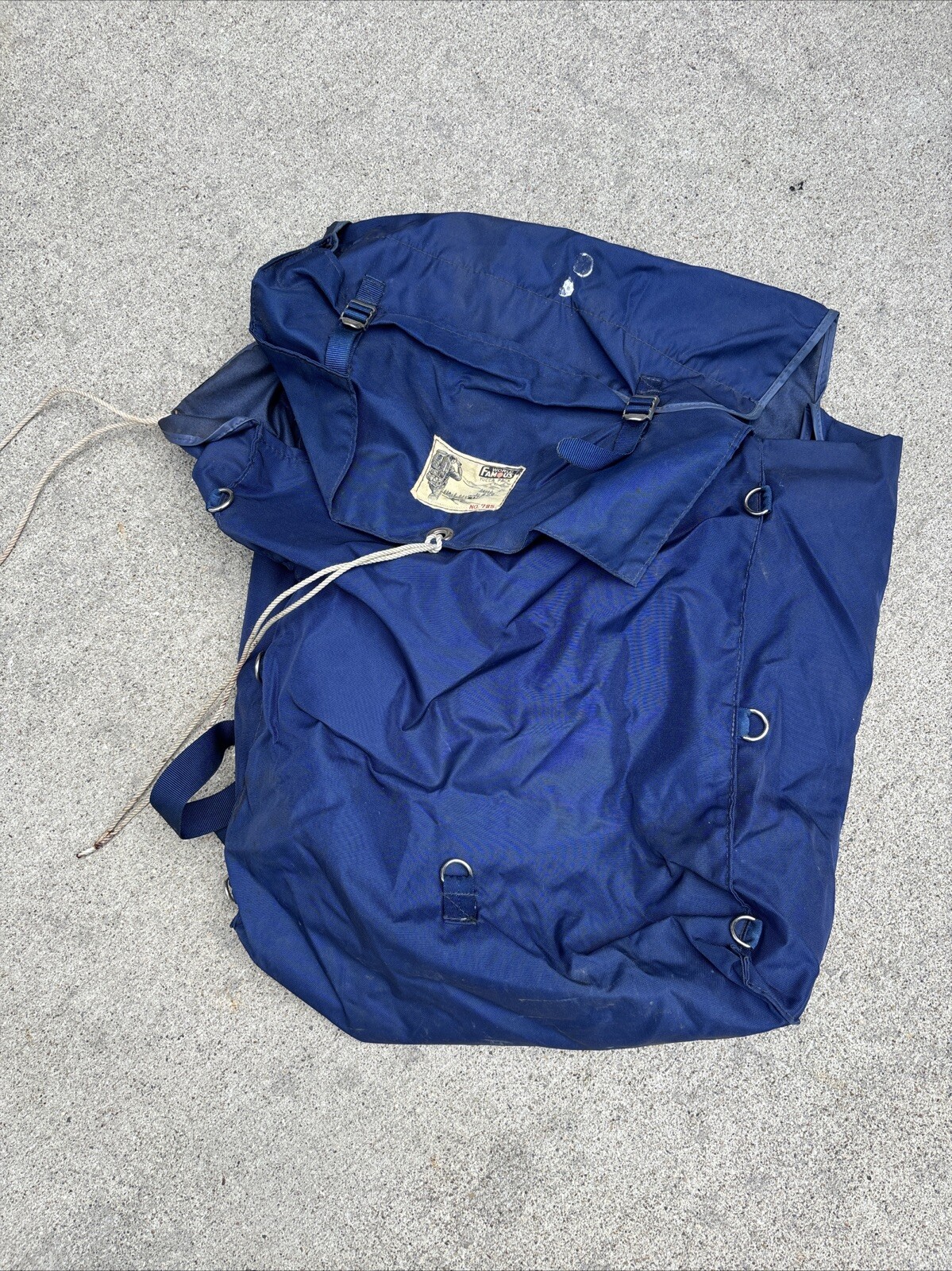 Vintage World Famous Yucca Pack No. 785 Backpack Blue Large