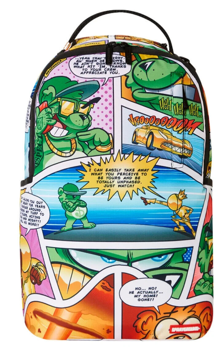 Sprayground Comic Series Two DLXSR Backpack School Shark In Paris New Books Bag