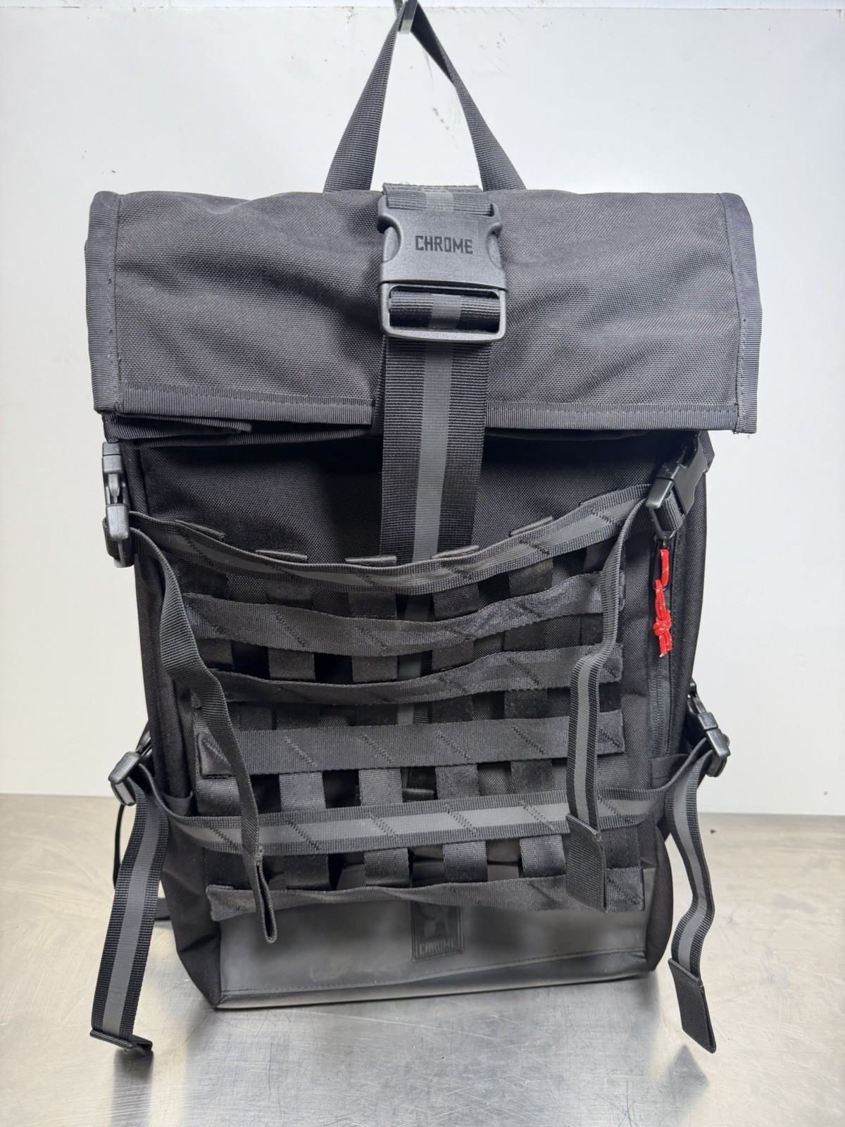 Chrome Industries Barrage Cargo 22L Waterproof Roll-Top Satchel Backpack Black