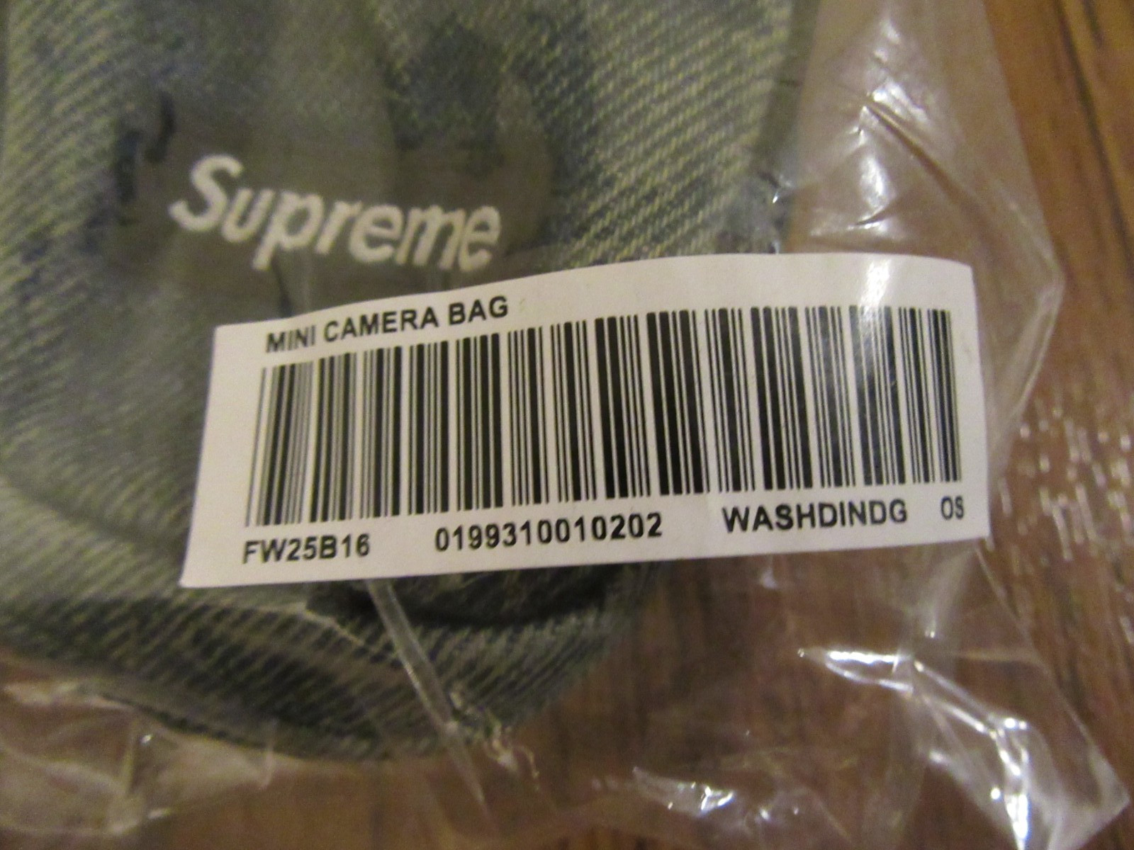 Supreme Denim Mini Utility Bag Washed Indigo FW25 Supreme New York 2025 Free S&H