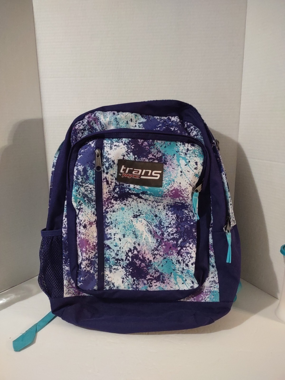 Trans By JanSport Tie Dizzle 17″ Backpack Laptop Sleeve 4 Zippered Compartments