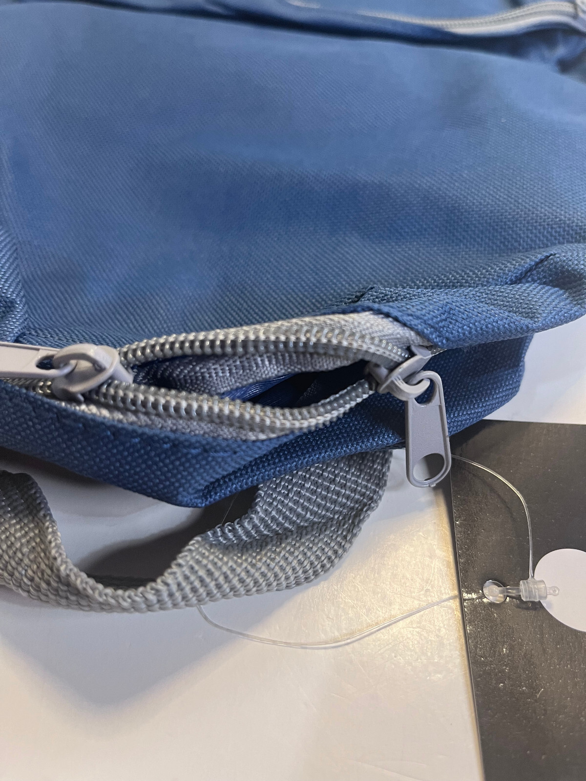 New with Tags B-WAP BWAP Backpack For Student or Hiking 16” BLUE/GREY TRIM