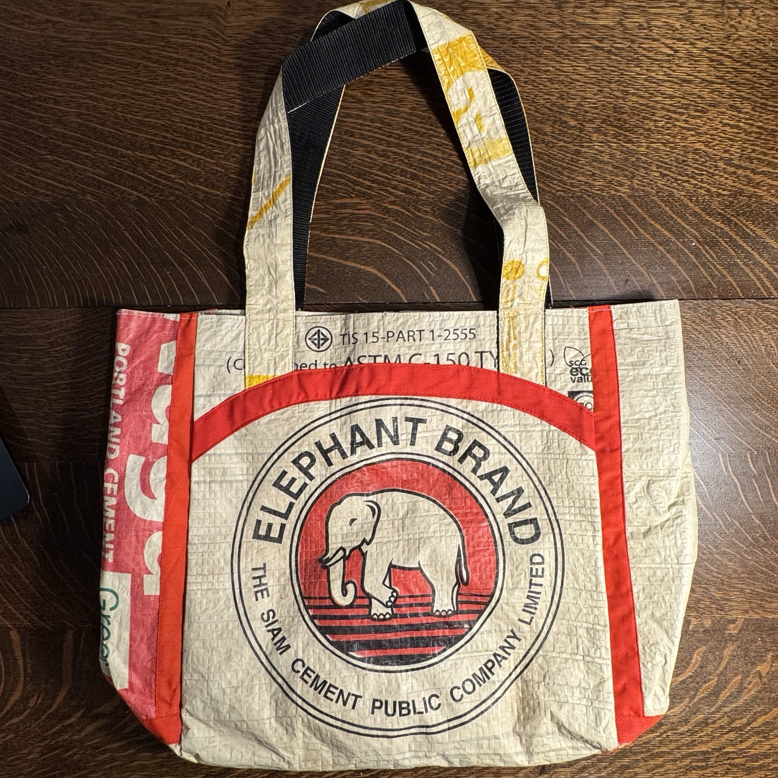 Fair Trade Elephant Brand Recycled Deluxe Beach Tote Bag Handmade in Cambodia