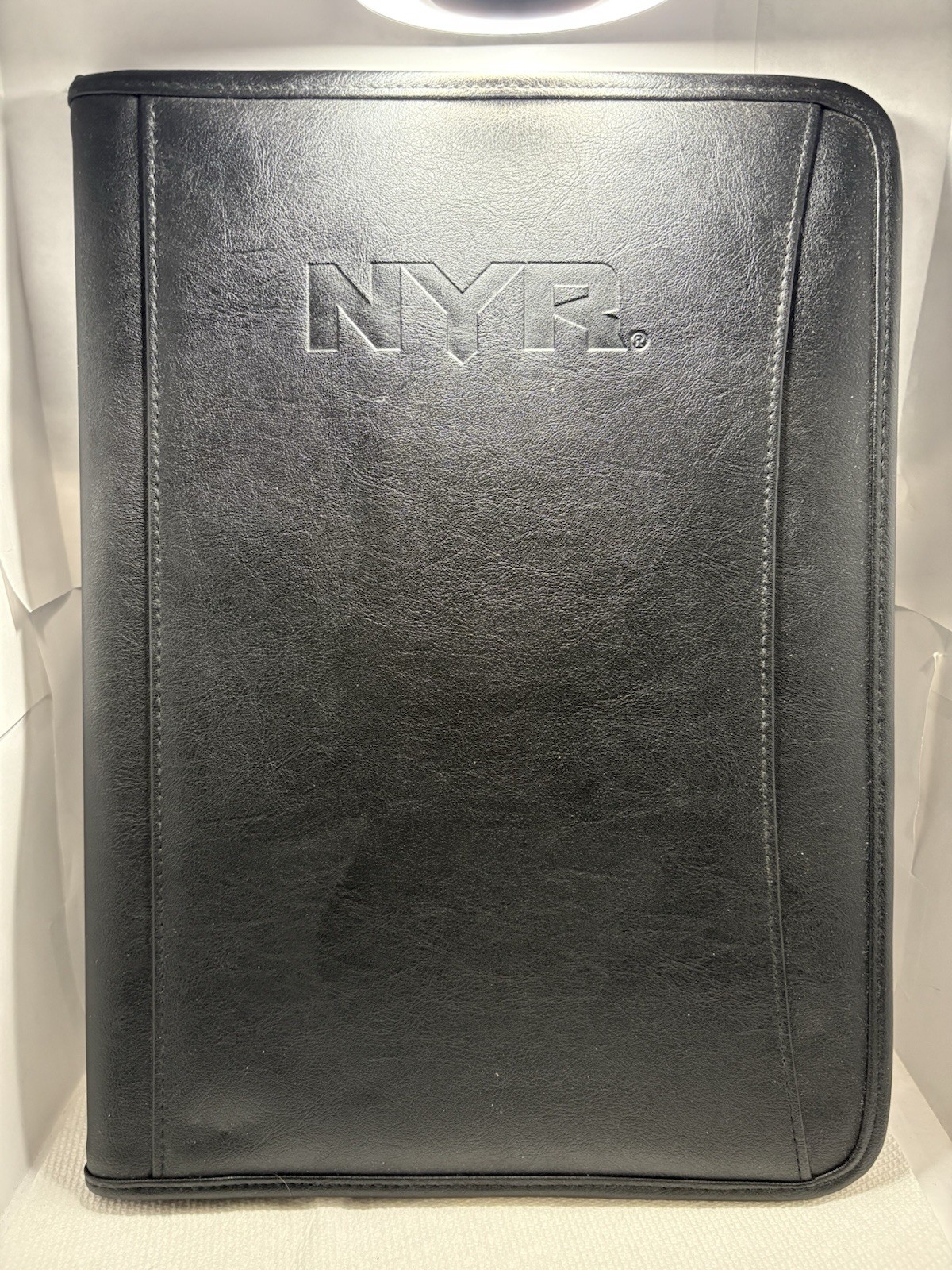 New York Rangers Branded Leeds Faux Leather Portfolio with Writing Pad