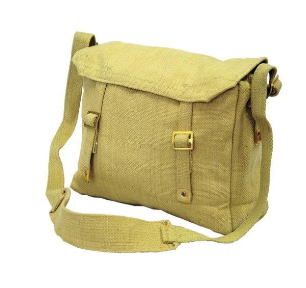Biker Motorcycle Messenger Web Shoulder Khaki Bag Haversack Small (26x25x8.5cm)