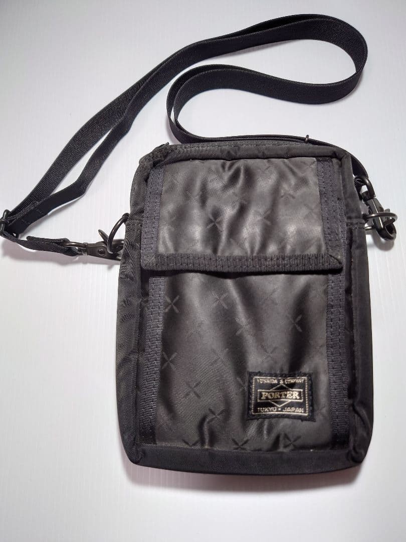 Authentic PORTER Yoshida Kaban Black Small Shoulder Bag 13×18cm Casual Crossbody