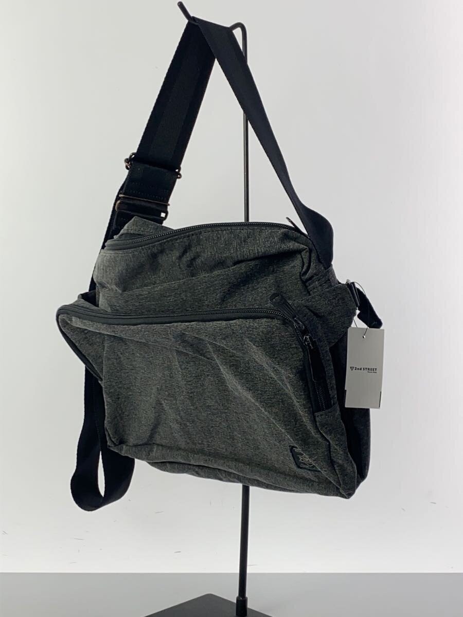 Authentic PORTER FUNCTION L Shoulder Bag Gray Unisex Small 3x22x34cm