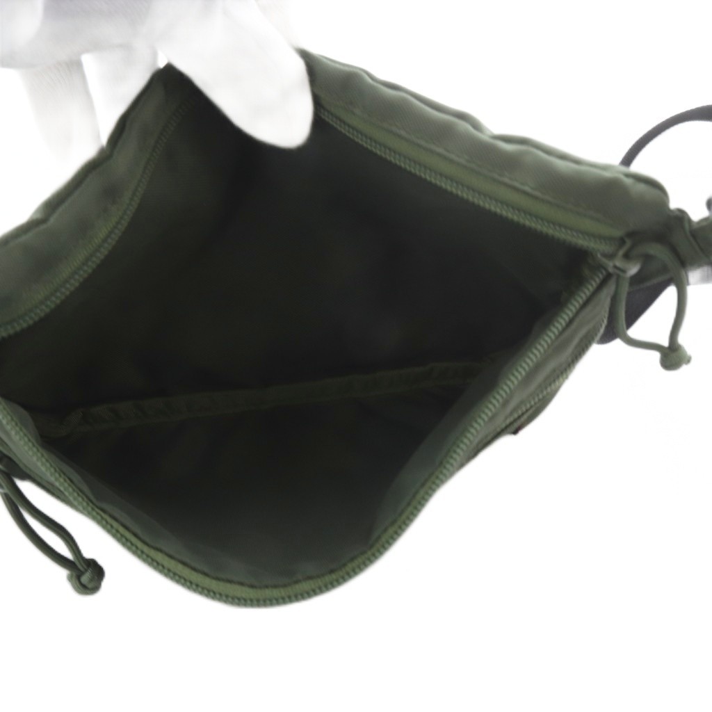 BRIEFING BEAMS BOY Khaki Nylon Shoulder Bag 18cm x 25.5cm Excellent Condition