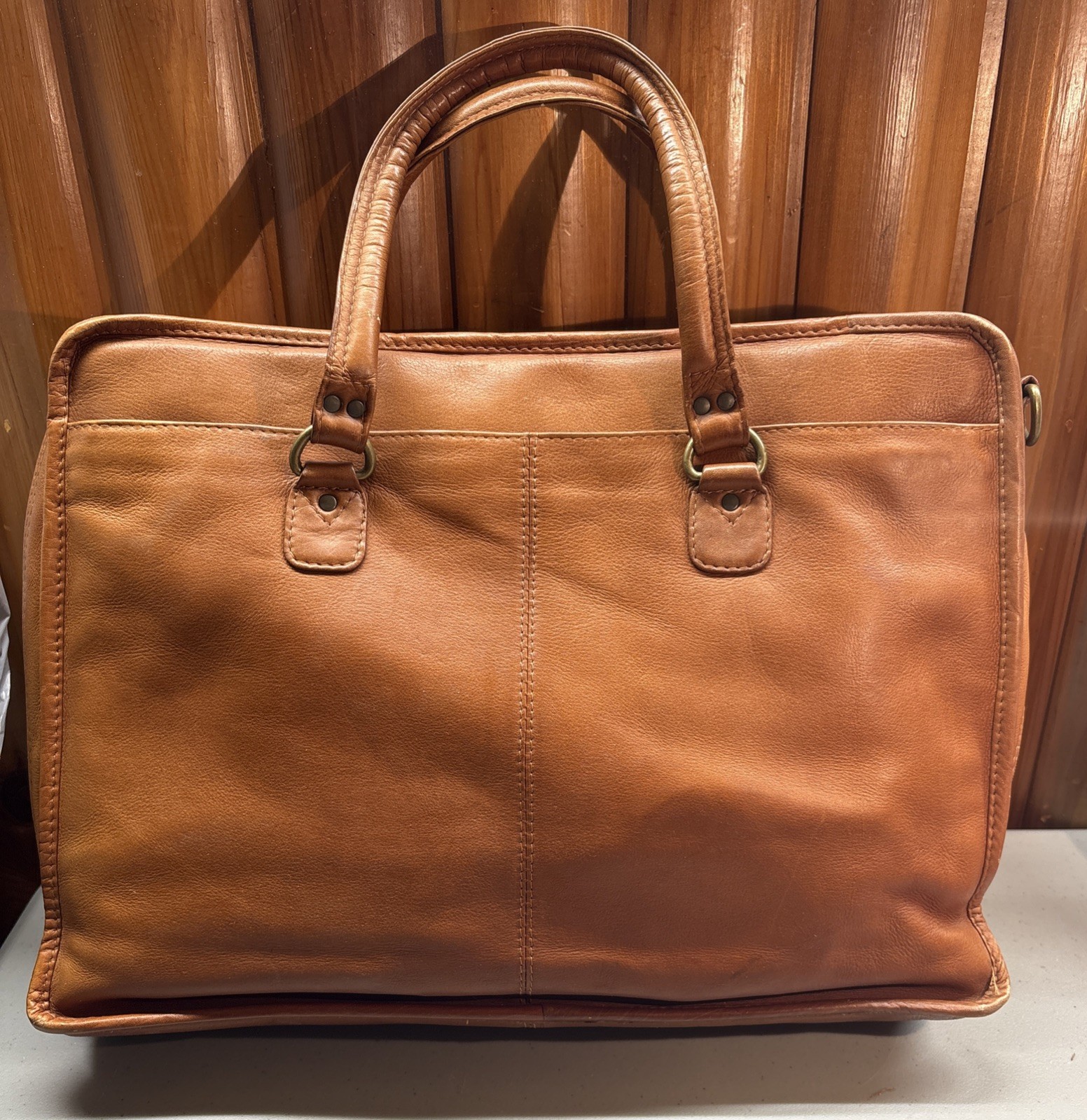 Colombian Genuine LEATHER Messenger Duffel Overnight Travel Bag Briefcase Laptop