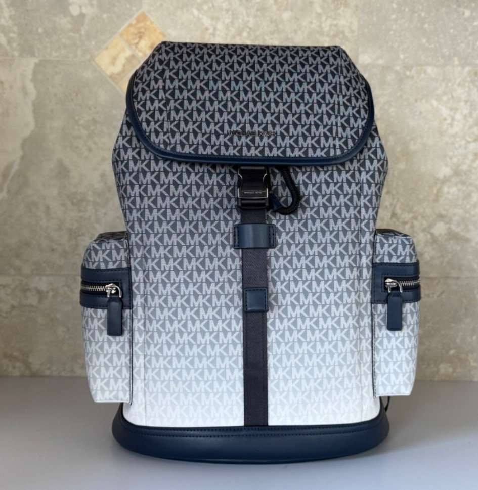 MICHAEL KORS COOPER LARGE UTILITY BACKPACK MK OMBRE NAVY