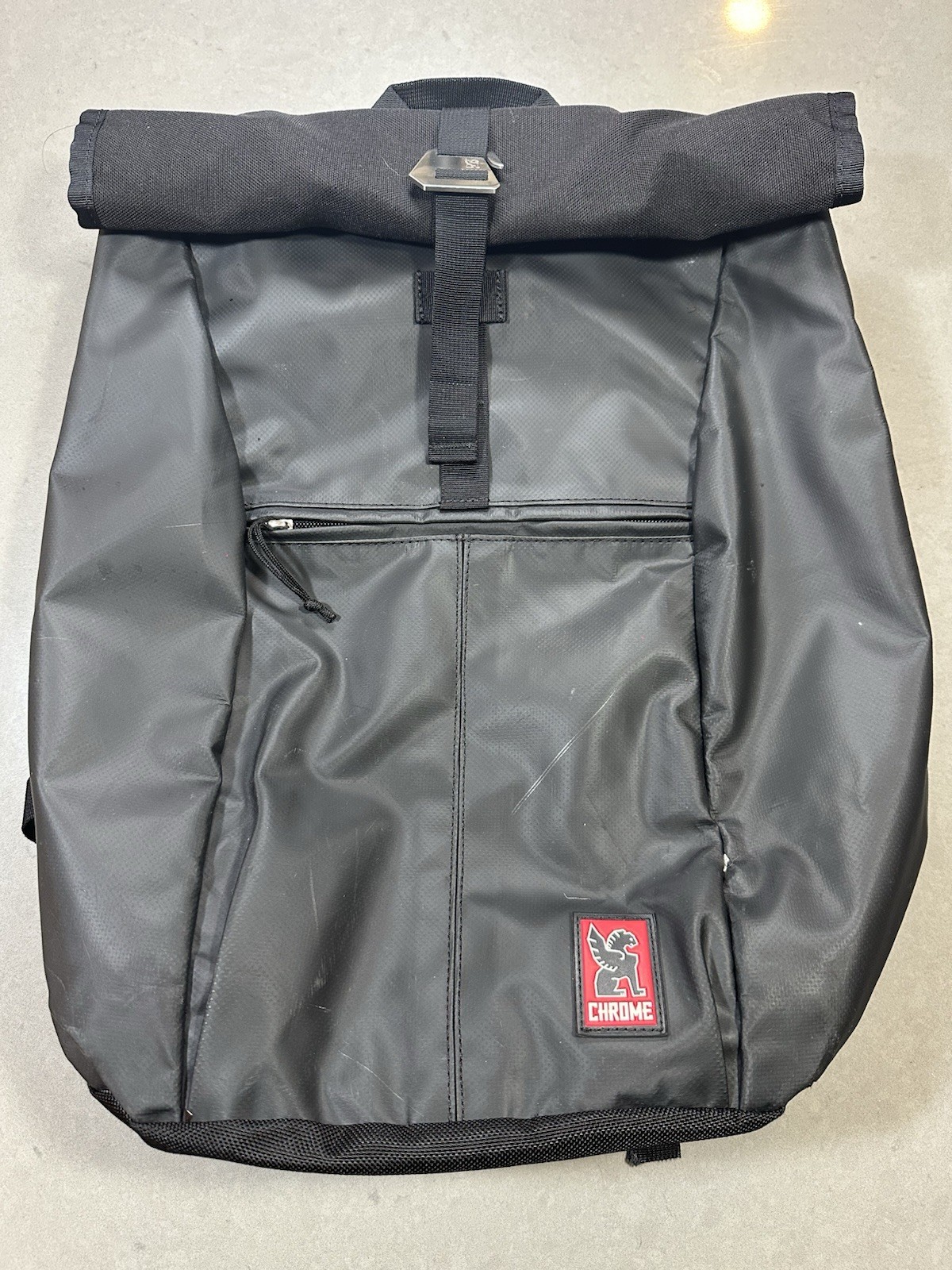 Chrome Industries Black Rolltop Backpack