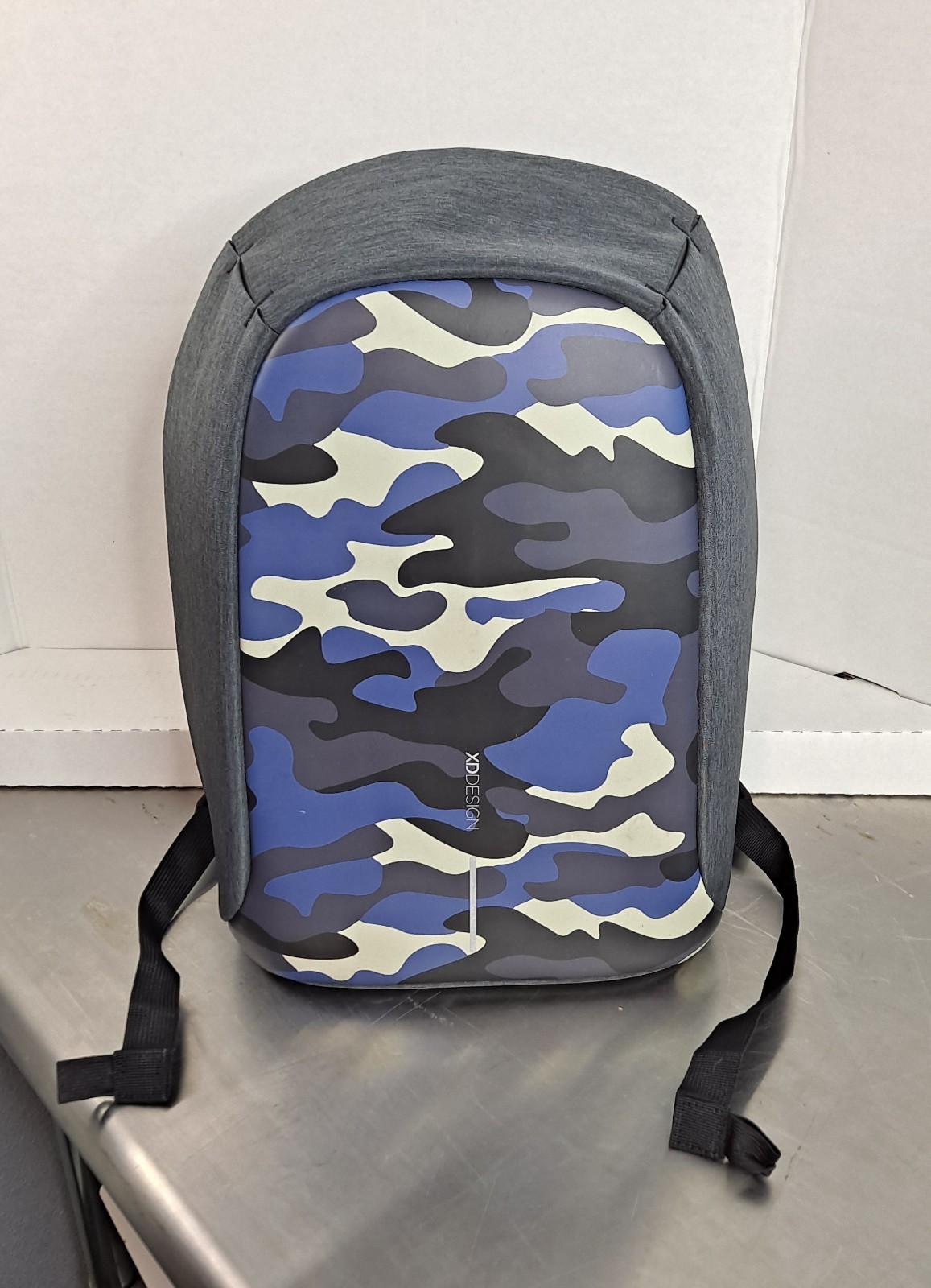 XD Design Bobby Backpack Travel Compact Anti-Theft Tech Blue Camo