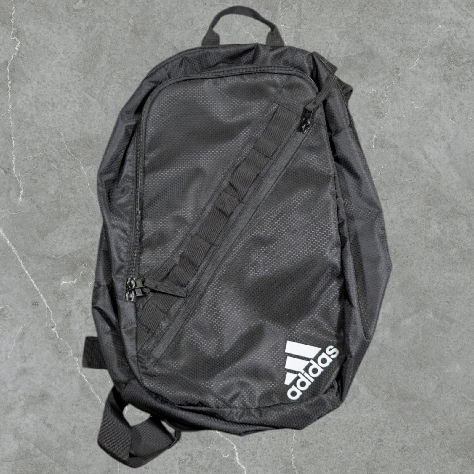 adidas Prime Sling Backpack Laptop Bag Black LoadSpring Strap Wipe-able Lining
