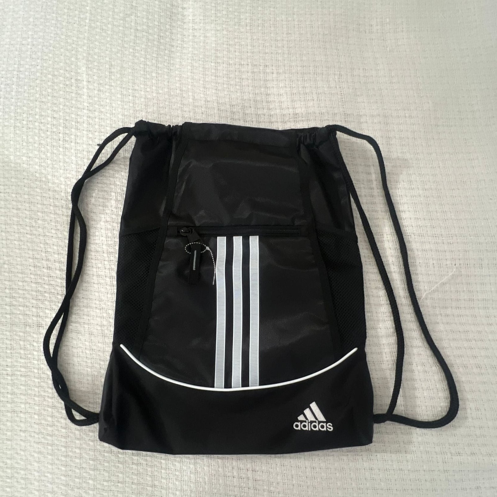adidas Alliance II Sackpack Black Drawstring Gym Bag