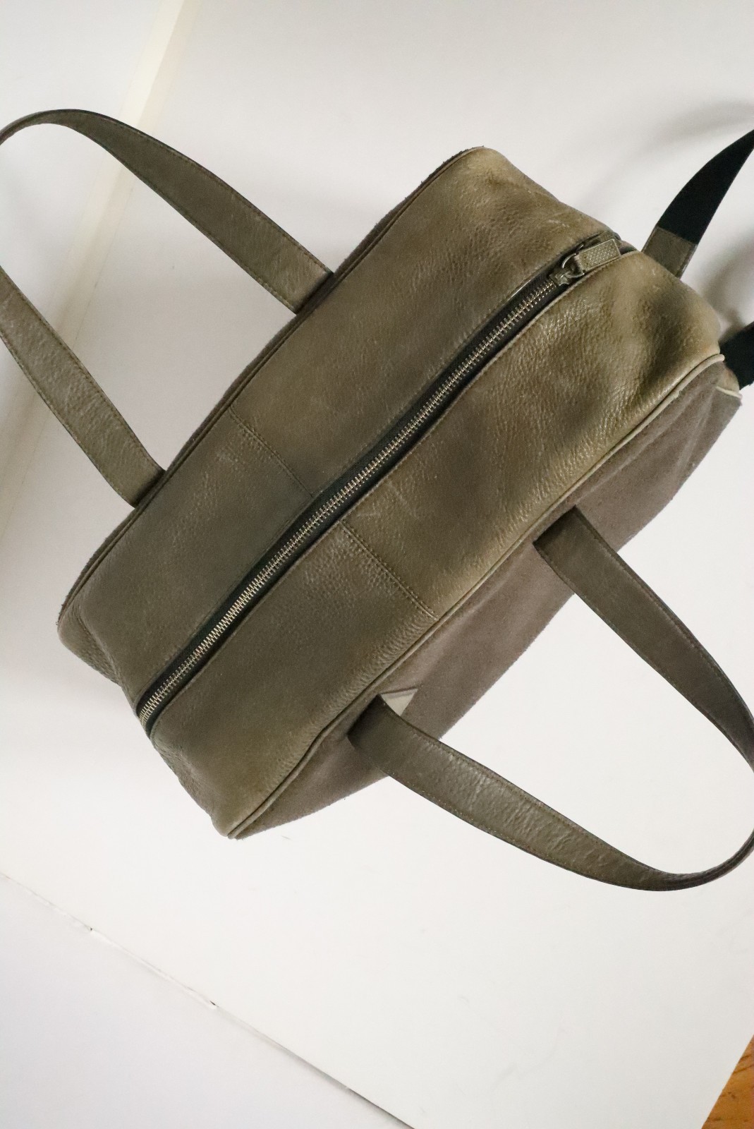 Jack Spade Wool Cotton Leather Weekender Carry On Travel Duffle Bag Luggage