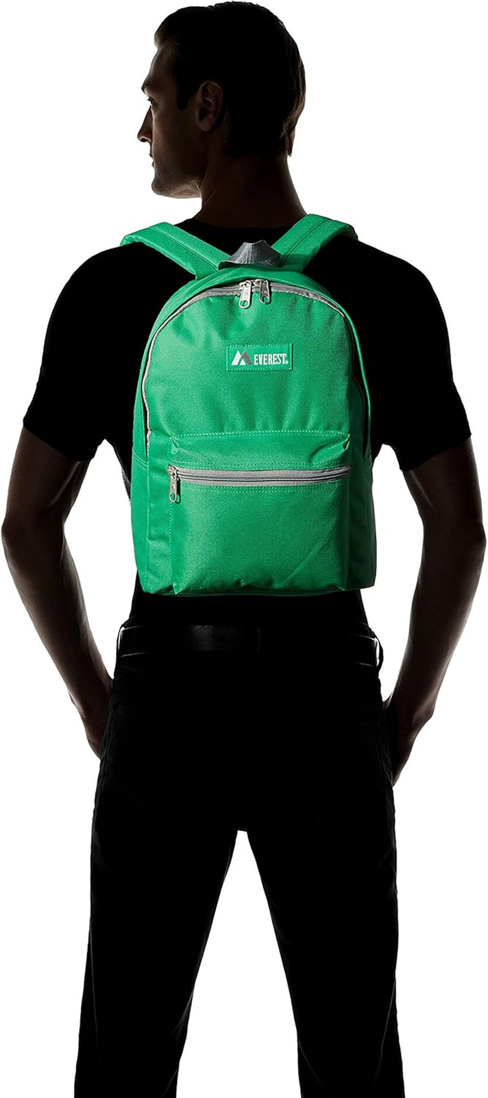 Basic Backpack, Emerald Green, One Size