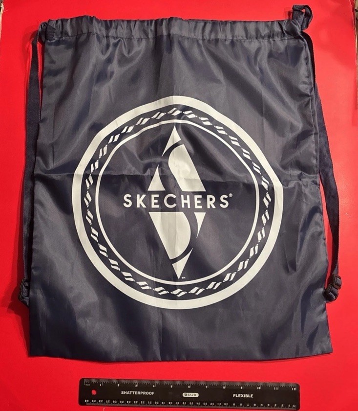 SKECHERS Drawstring Backpack 17 X 20 Inches Navy Blue NEW