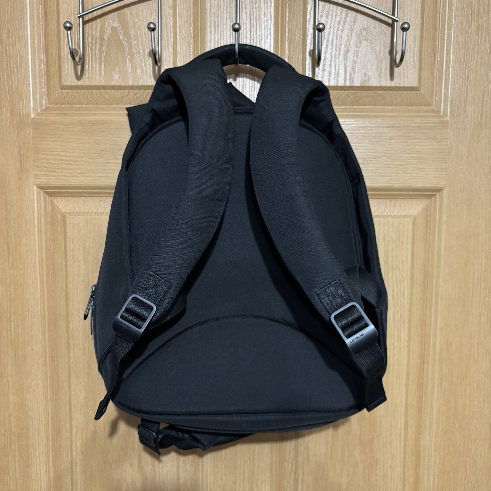 Cote & Ciel Isar S Black Travel Bag Back Rucksack Backpack