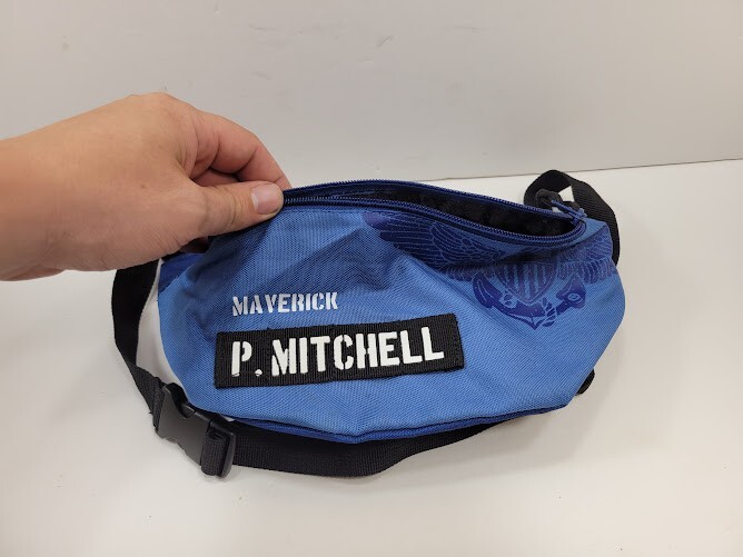 Top Gun Fanny Pack Maverick P Mitchell Unisex Waist Bag Blue Hip