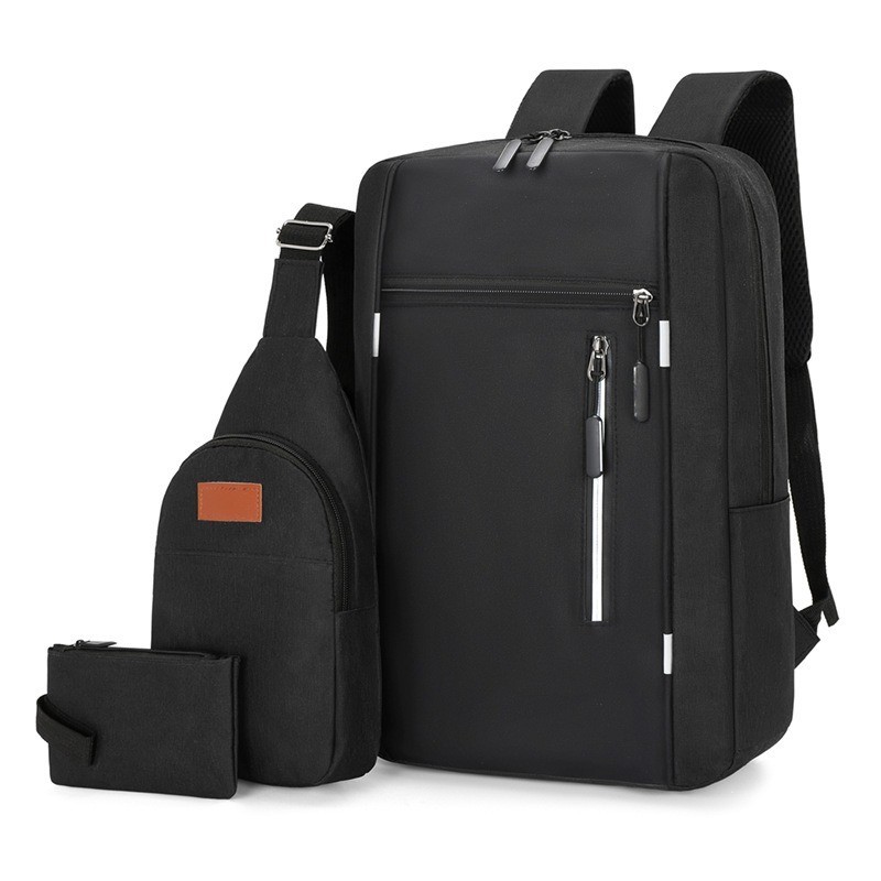 New Laptop Backpack Waterproof Anti-thef Travel School Book Bag Black