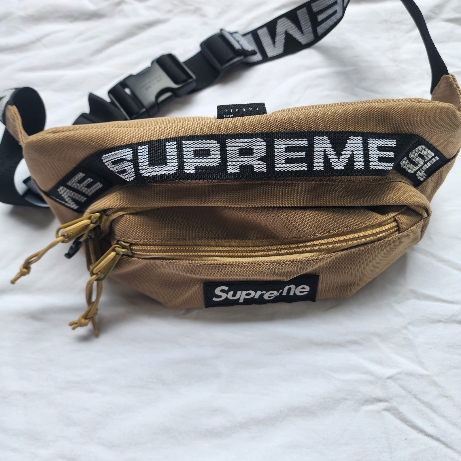 Supreme Tan And Black Fanny Pack
