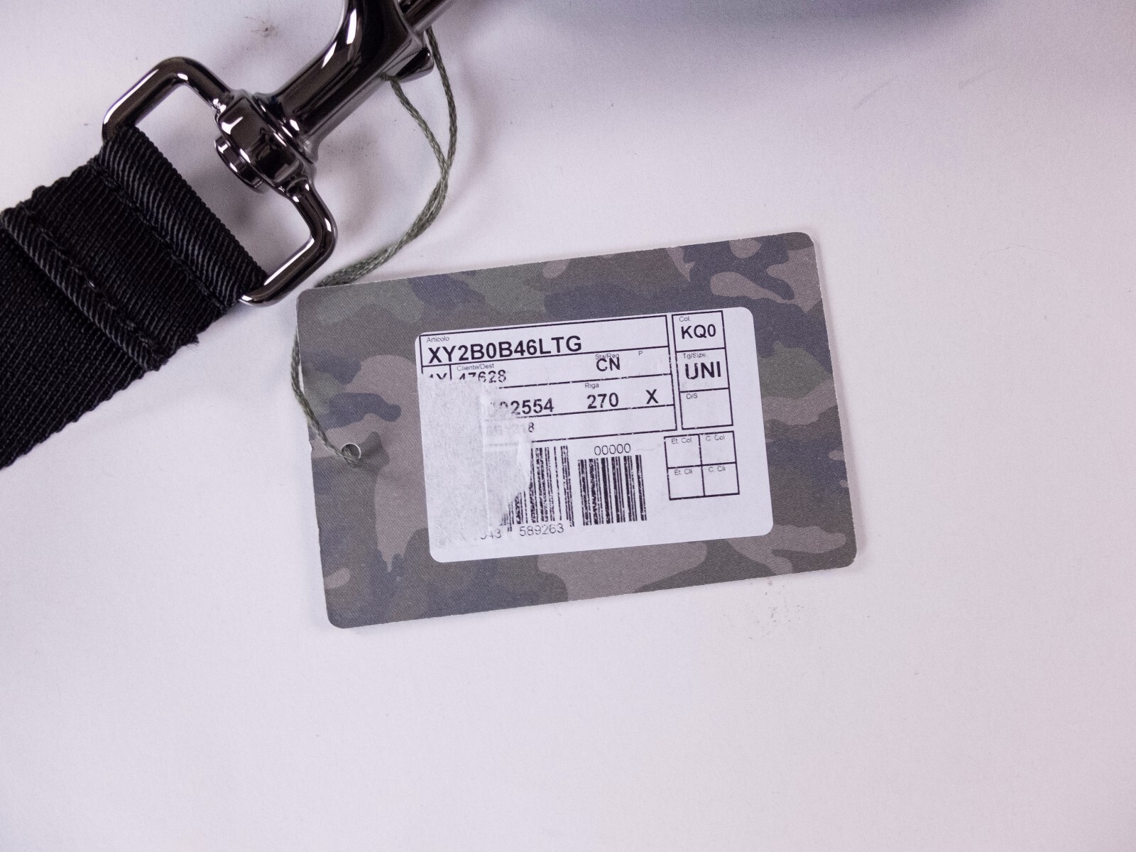(NO CUSTOMS TAX) VALENTINO Garavani VLTN black neon camouflage small canvas bag