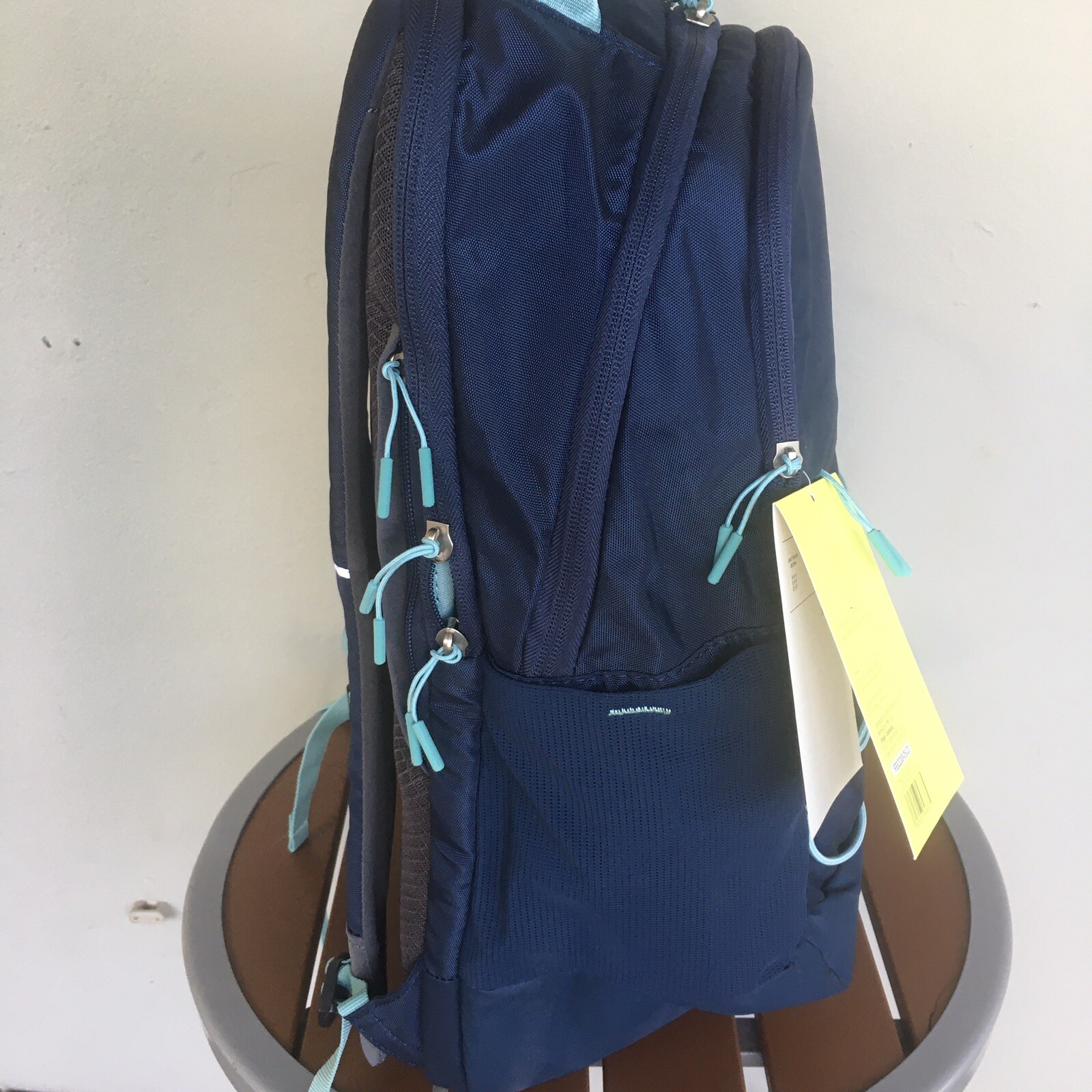 All In Motion Backpack 19in Blue Bookbag Laptop Sleeve Travel School Gym Travel