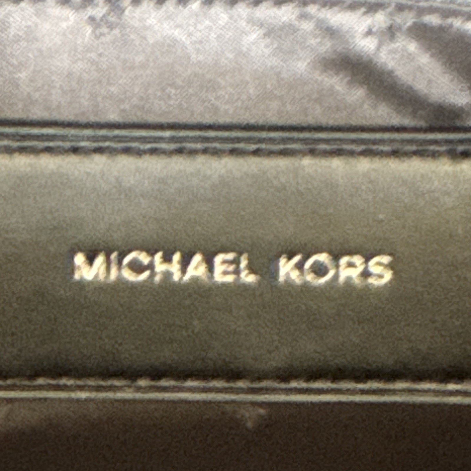 Michael Kors Men’s Monogram Backpack Black Red White Stripe Zip Pockets