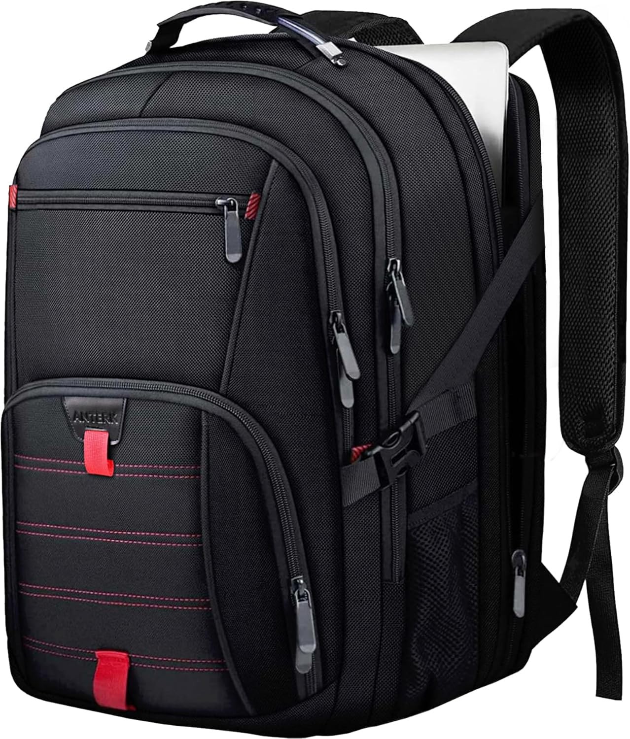 Extra Large 17.3 Inch Laptop Backpack, Anti Theft Water Resistant, Black