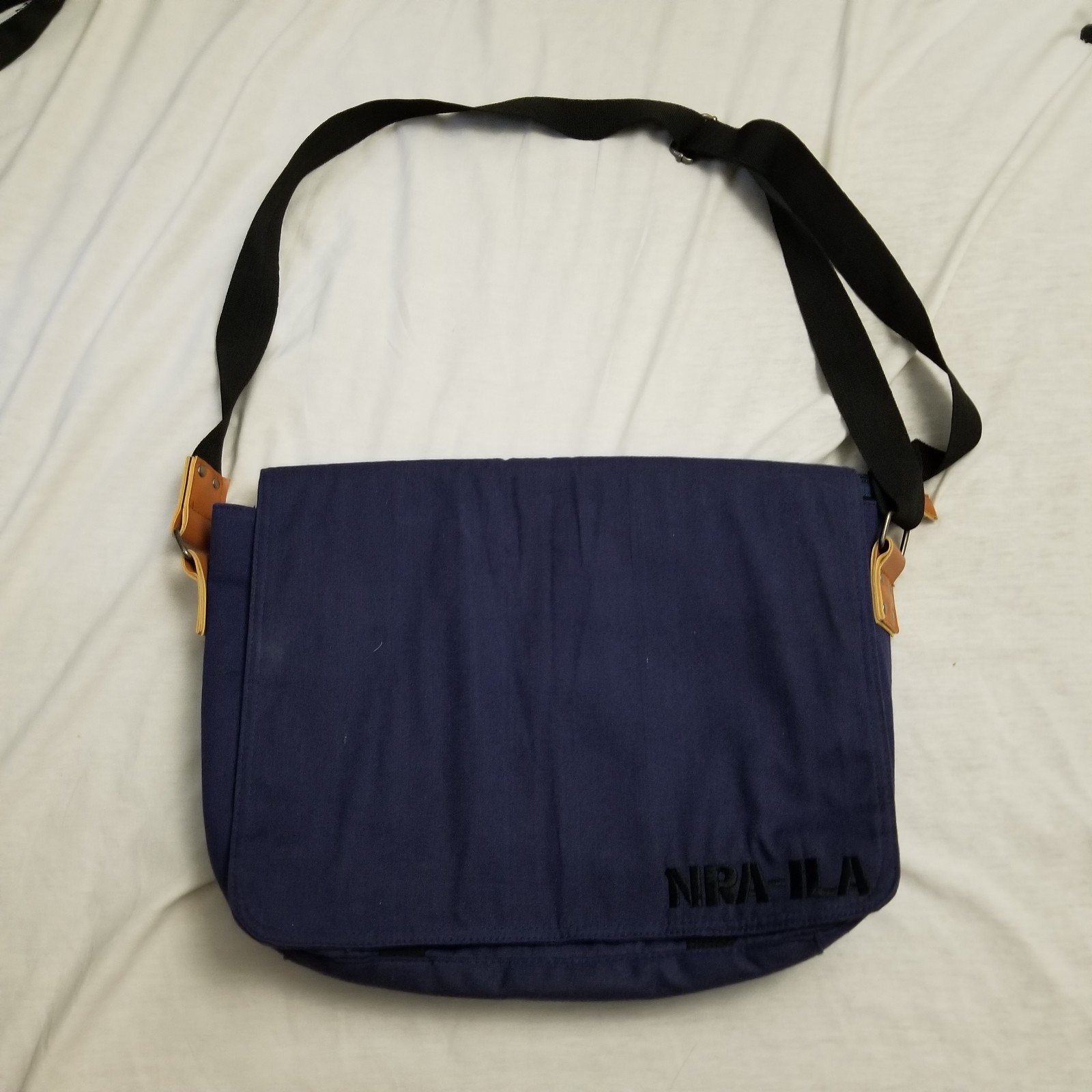 NRA ILA Messenger Bag Blue NRA-ILA Crossbody Satchel Laptop Travel Work School