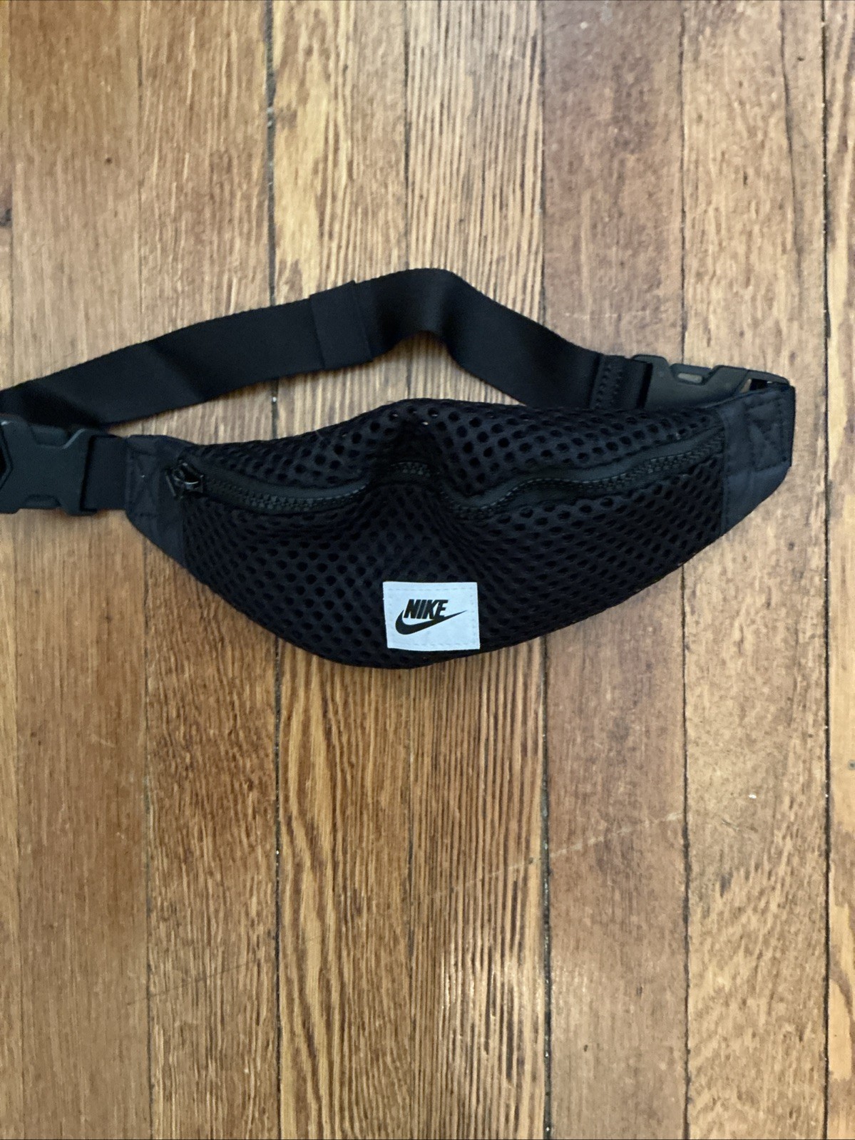 Nike Black Mesh Waistbag Hip Fanny Pack /Small Bag Unisex