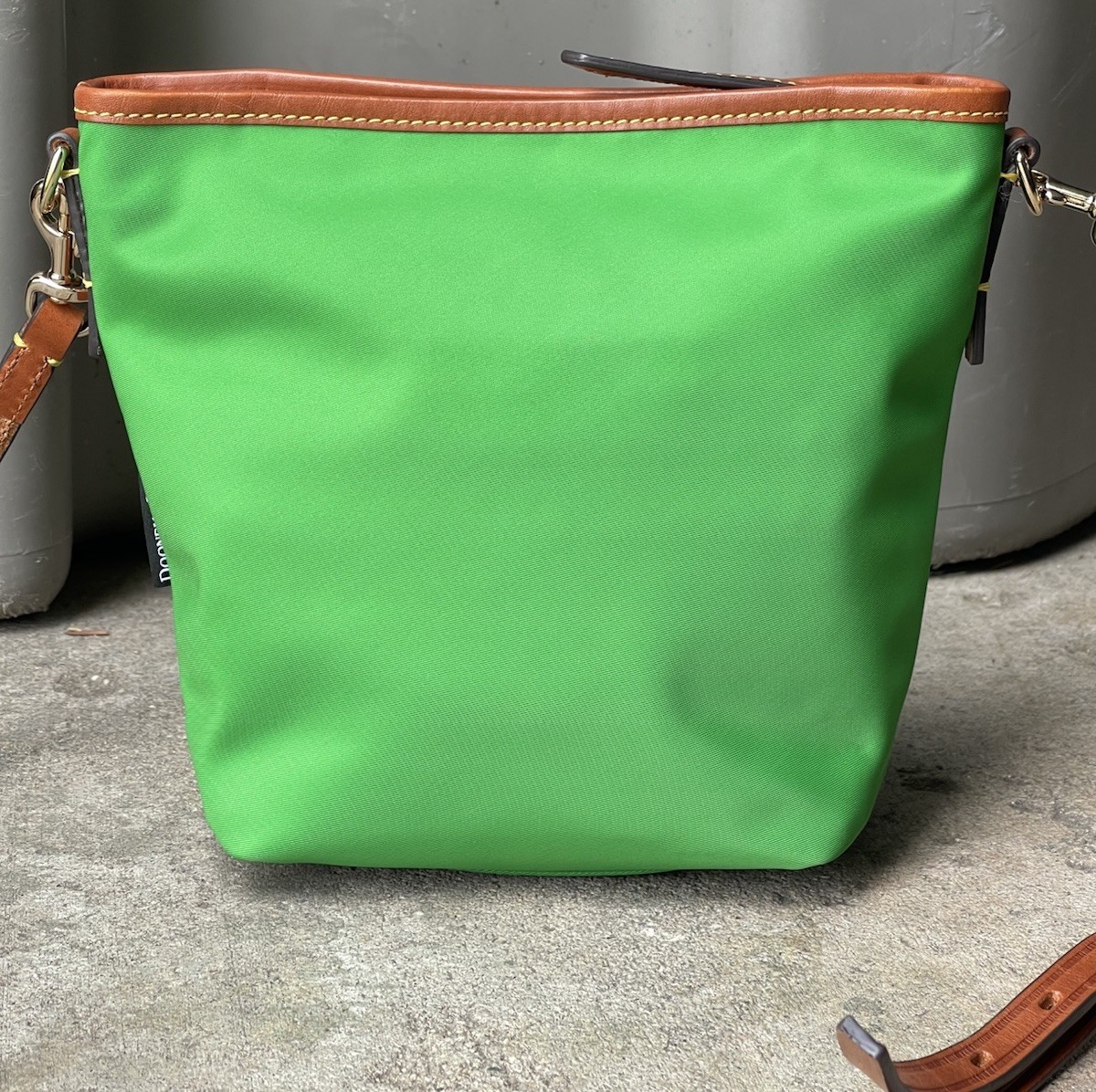 Dooney & Bourke Wayfarer Small Hobo Crossbody Bag Vibrant Green & Brown Leather