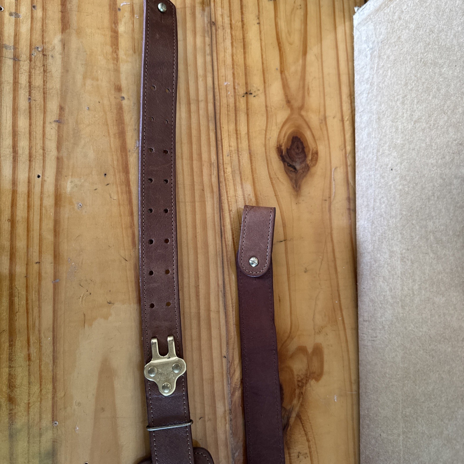 Colonel Littleton No. 83 Book Bag Vintage Brown Used (See Description)