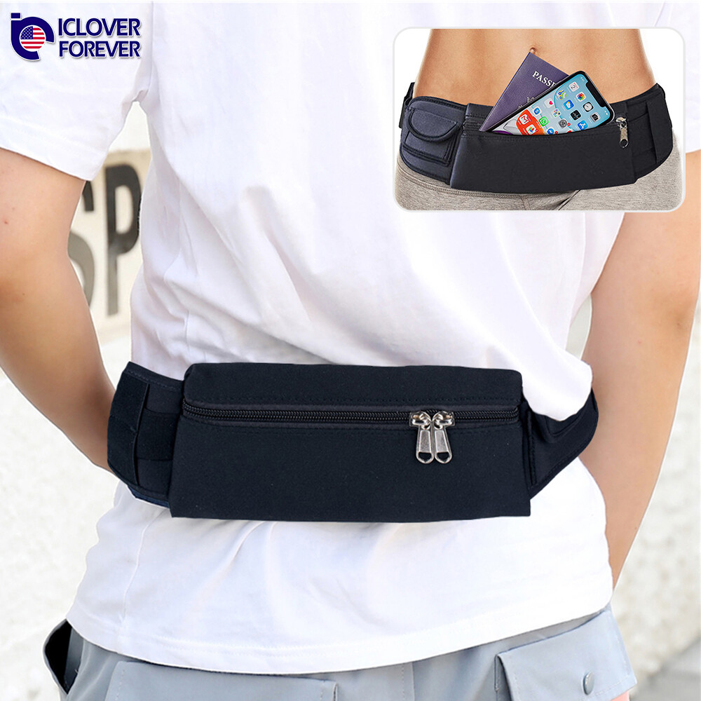 Sport Waist Fanny Pack Running Belt Bag Bum Pouch Cycling Hiking Gym Waterproof