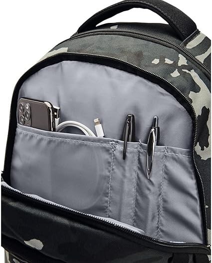 Under Armour UA Hustle 5.0 Backpack Camo Black/Metallic Gold NWT 1361176 007