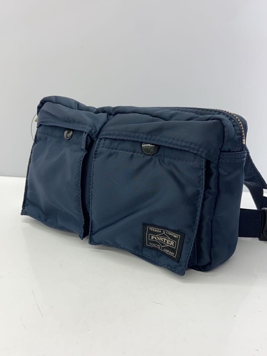 Authentic PORTER TANKER Nylon Waist Bag 14cm High Navy Unisex Seller