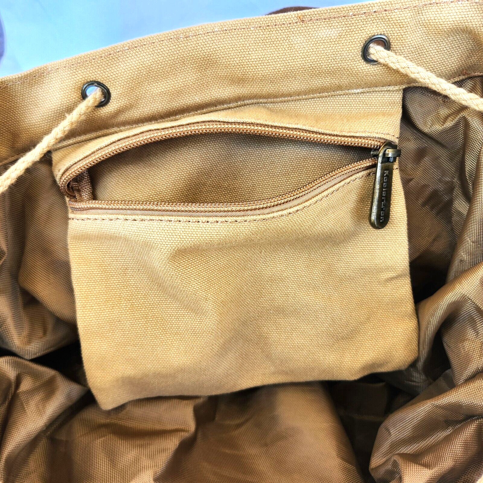 KOOLERTRON Canvas Backpack Camera Bag Guang Tong Brown w/Rain Cover – NWT