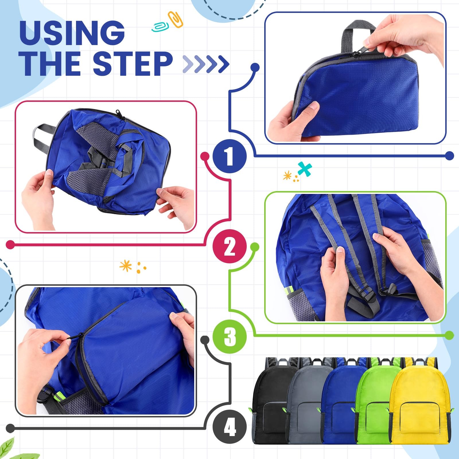 50 Pack Backpacks in Bulk 17 Inches Back Pack Basic Backpack for adult Lightw…