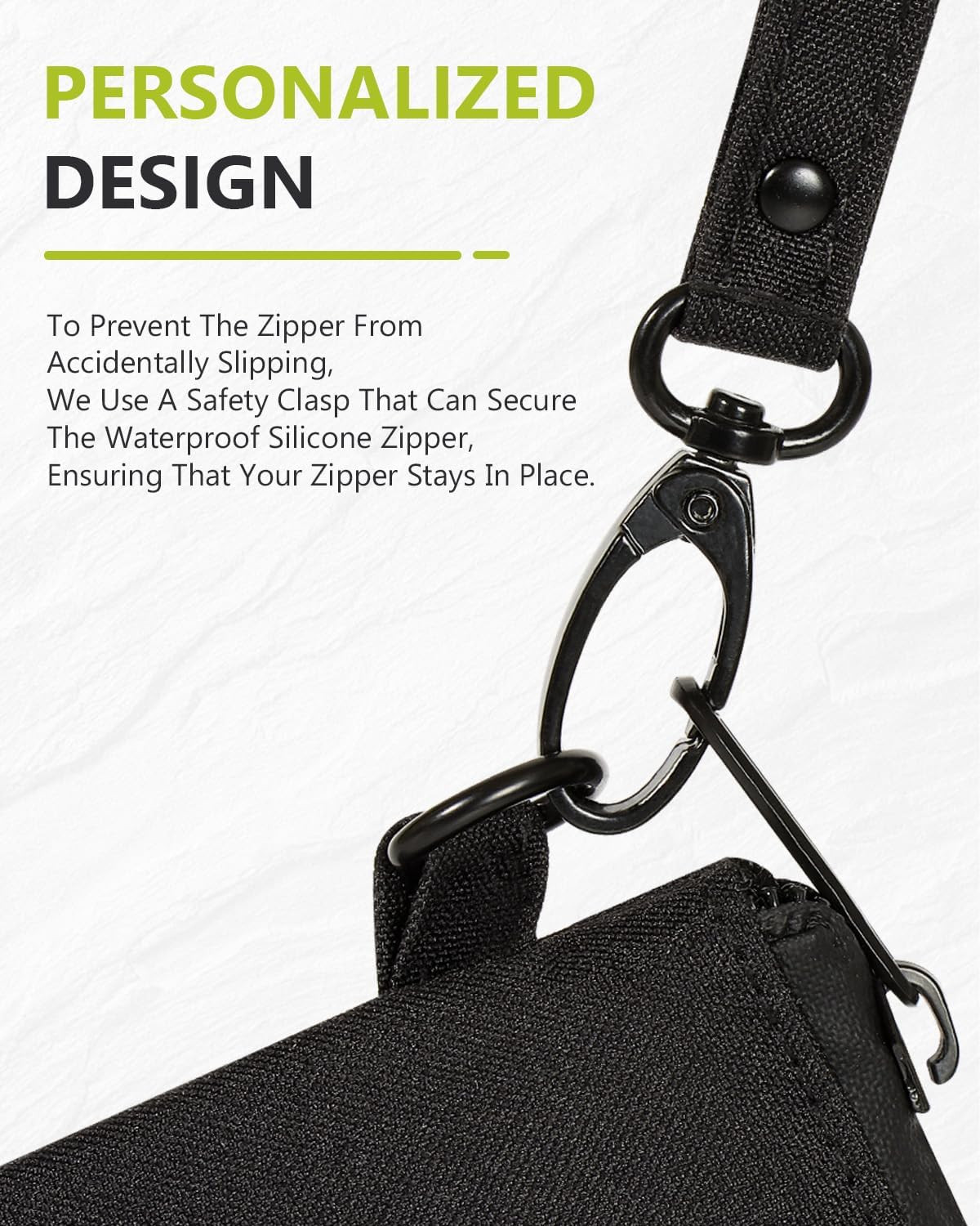 OZCHIN Smell Proof Bag with Combination Lock 5.8 x 4 inches, Black