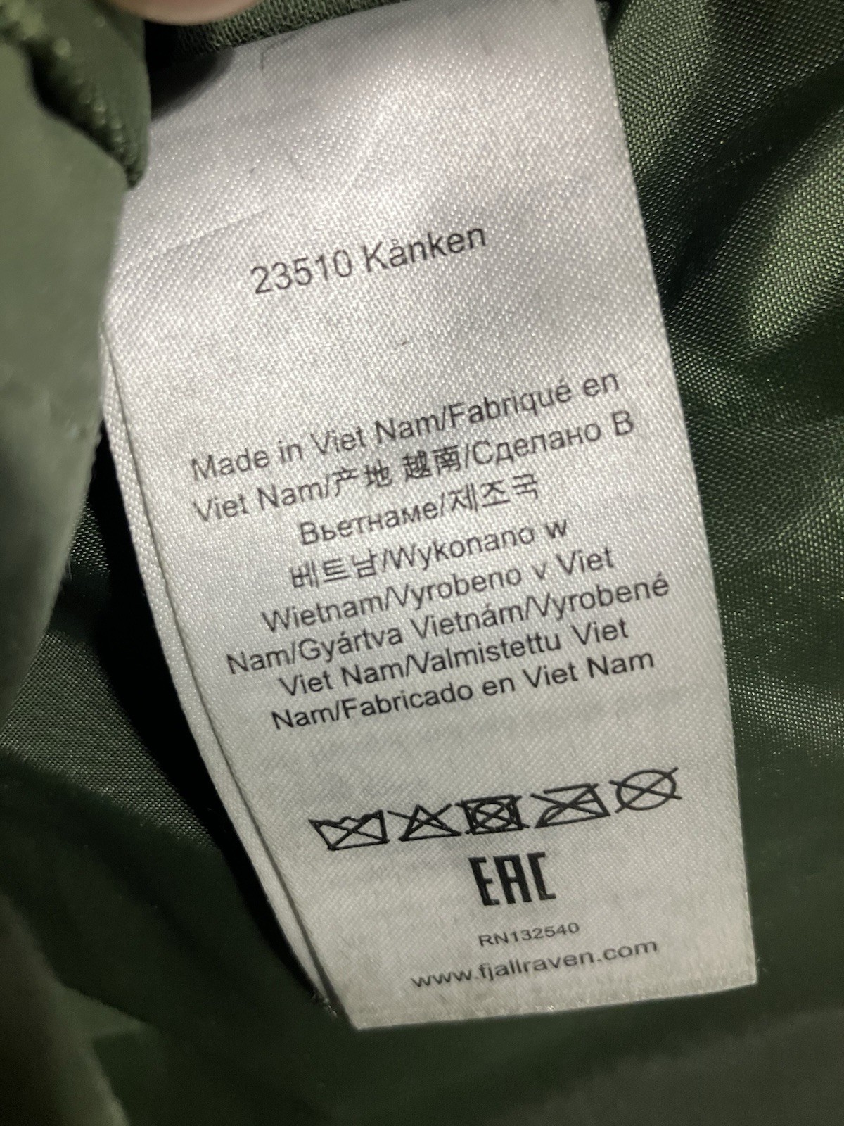 Fjallraven Backpack Green Kanken Classic Pack Style 23510