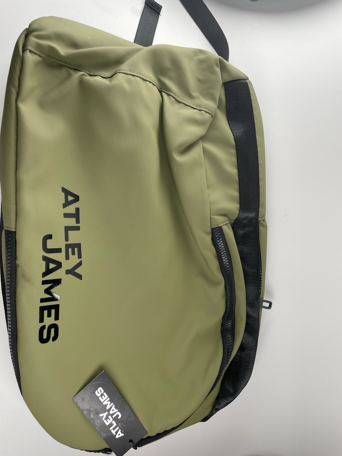ATLEY JAMES Olive Green Travel- Backpack. Brand New – Never Used.
