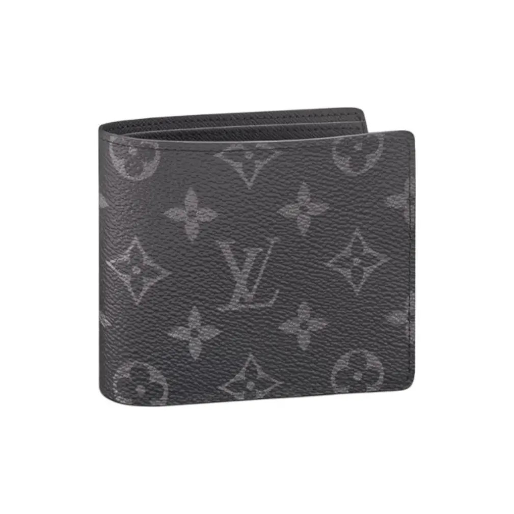 LOUIS VUITTON Multiple Classic Old Flower Full Print Wallet Men’s 4.5×0.5×3.5 in
