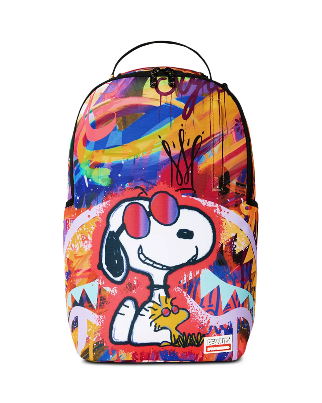 Sprayground x Snoopy Street Art Backpack🔥New Black Bookbag Large School Bag