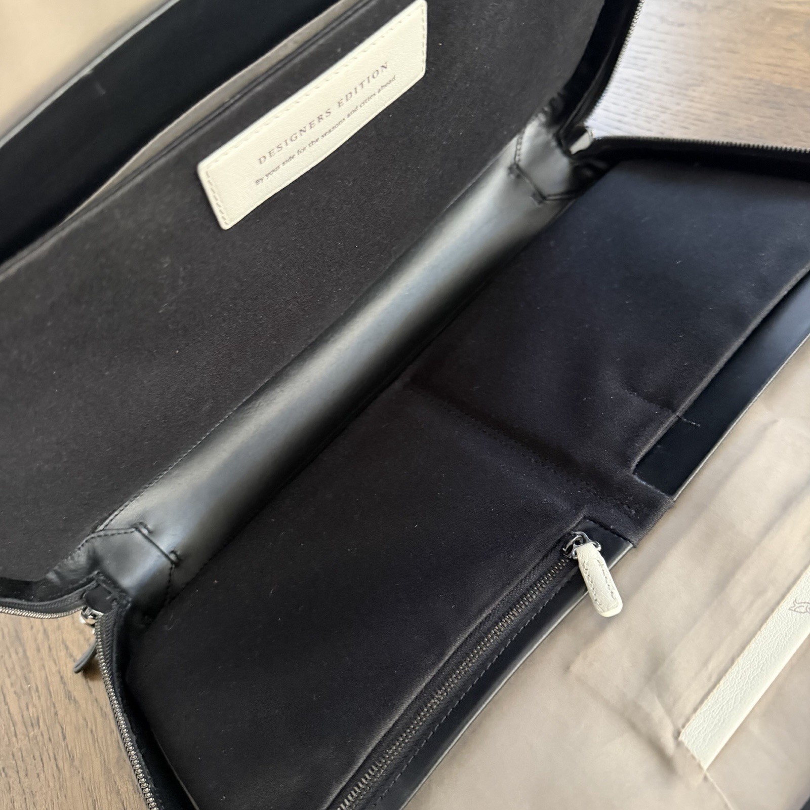 Bellroy Designers Edition Leather Laptop Briefcase Black Work Messenger Bag
